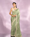 Emerald Elegance Saree