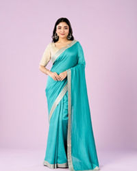 Mohey Women Aqua Radiance Saree