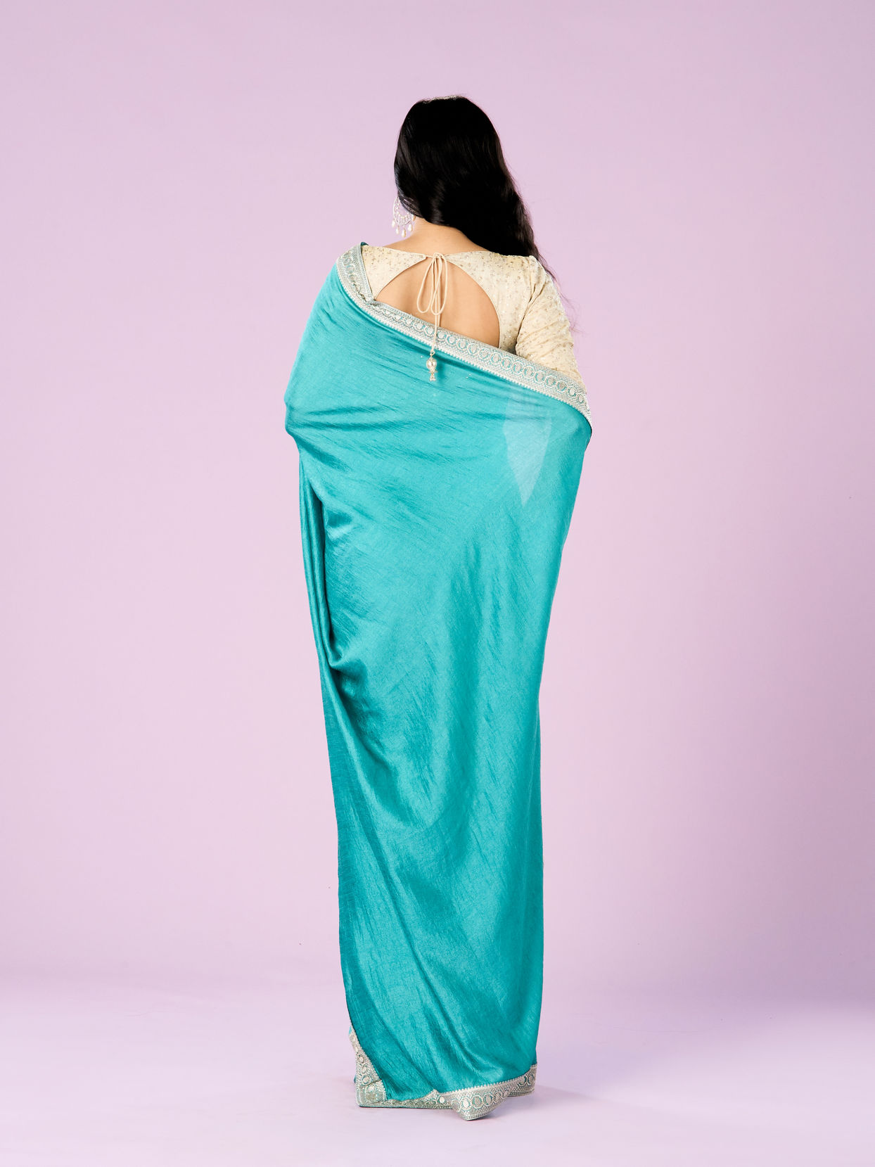 Mohey Women Aqua Radiance Saree