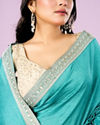 Mohey Women Aqua Radiance Saree