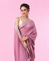 Mohey Women Dusty Pink Elegance Saree