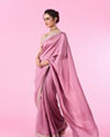 Mohey Women Dusty Pink Elegance Art Silk Saree