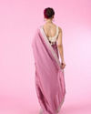 Mohey Women Dusty Pink Elegance Art Silk Saree