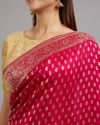 Mohey Women Radiant Rani Pink Saree