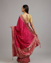 Mohey Women Radiant Rani Pink Saree