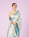Mohey Women Light Blue Enchantress Saree