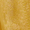 Canary Yellow Floral Grid Patterned Saree with Intricate Borders And Tassel Trims