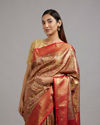 Mohey Women Royal Red Eleganza Saree