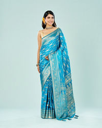 Mohey Women Sapphire Serenity Saree