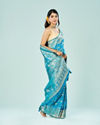 Mohey Women Sapphire Serenity Saree