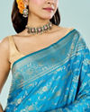 Mohey Women Sapphire Serenity Saree