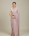 Enchanting Pink Chinon Saree