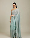 Mohey Women Blue Elegance Chinon Saree