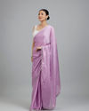 Mohey Women Chinon Purple Elegance Saree
