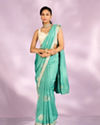 Mohey Women Enchanting Sea Green Saree