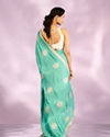 Mohey Women Enchanting Sea Green Saree