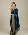 Mohey Women Ethereal Blue Elegant Saree image number 2