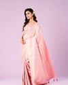 Mohey Women Ethereal Pink Banarasi Saree