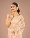 Mohey Women Stellar Peach Saree