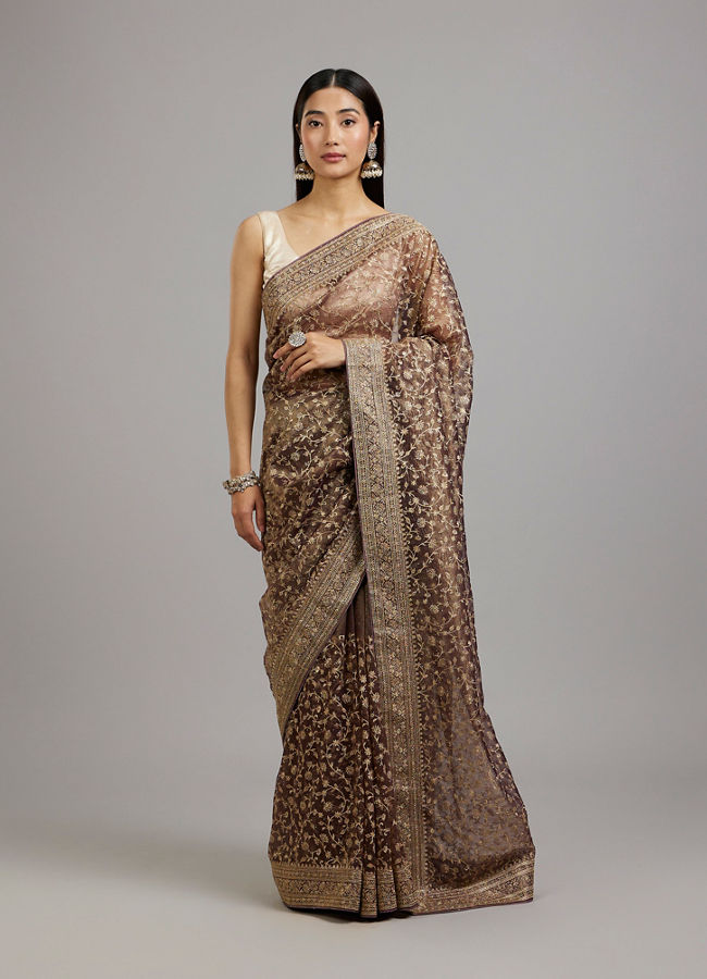 Mohey Women Purple Splendor of Style Saree