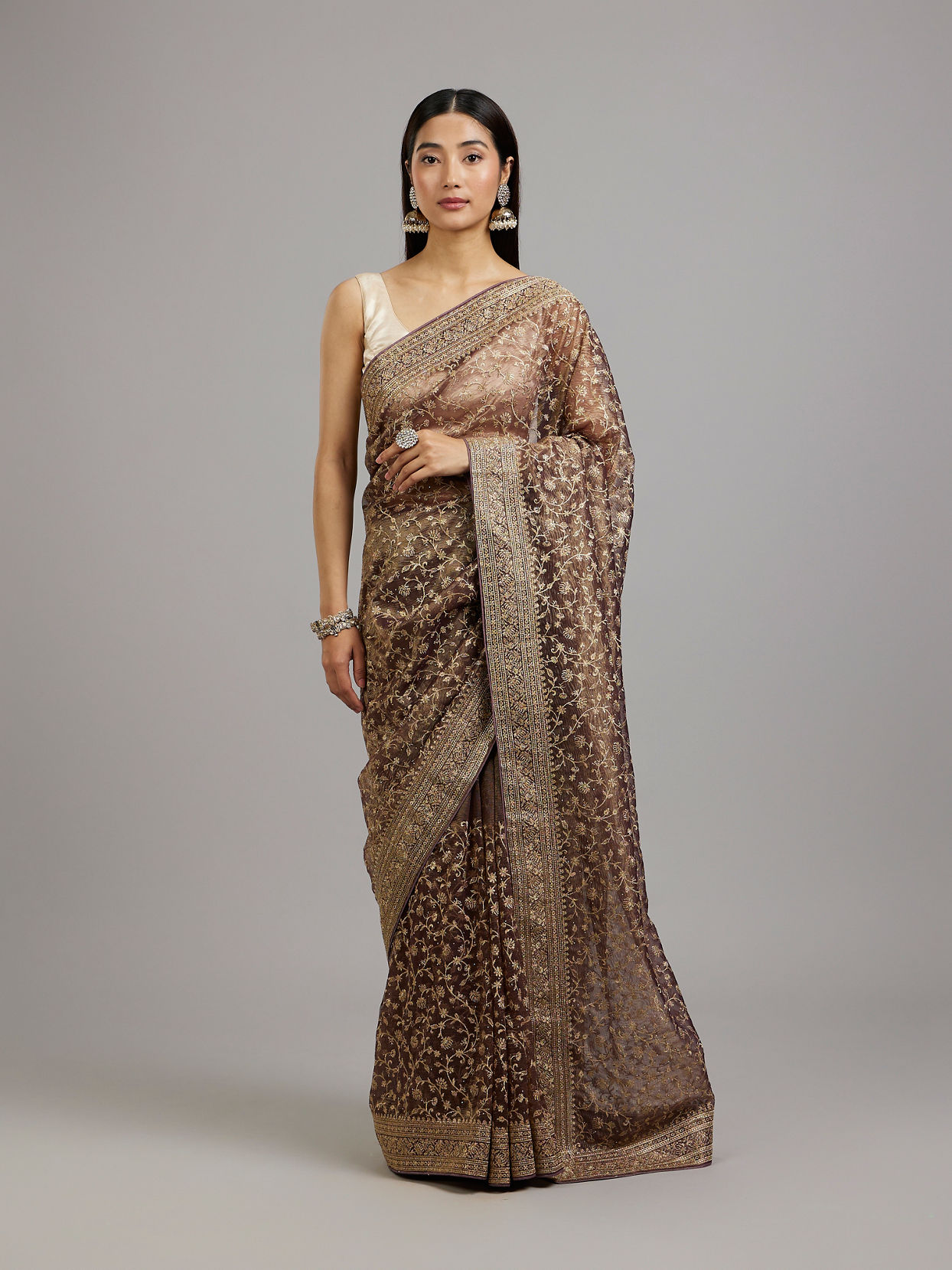 Mohey Women Purple Splendor of Style Saree