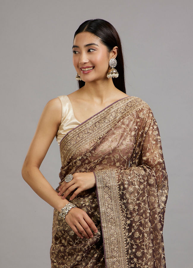 Mohey Women Purple Splendor of Style Saree