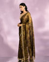 Mohey Women Majestic Mehandi Green Organza Radiance Saree