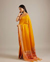 Mohey Women Mustard Yellow Elegance Saree