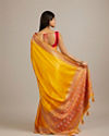 Mohey Women Mustard Yellow Elegance Saree