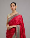 Mohey Women Ravishing Rani Pique Saree