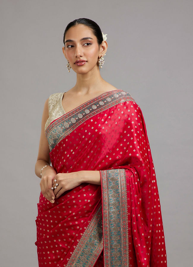 Mohey Women Ravishing Rani Pique Saree