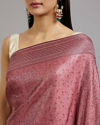 Mohey Women Dusty Pink Elegance Saree