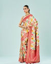 Mohey Women Radiant Cream Satin Saree