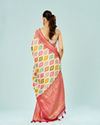 Mohey Women Radiant Cream Satin Saree
