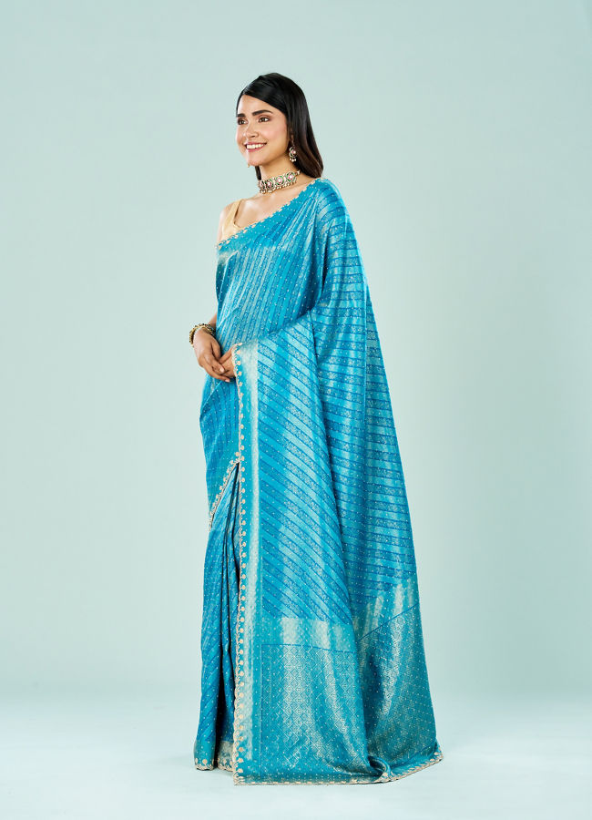 Mohey Women Blue Elegance Saree