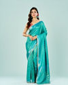 Mohey Women Festive Rama Green Elegance Saree