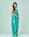 Mohey Women Festive Rama Green Elegance Saree