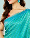 Mohey Women Festive Rama Green Elegance Saree