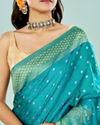 Mohey Women Elegance Defined Rama Green Saree