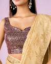 Mohey Women Sunshine Elegance Organza Saree