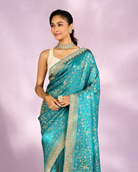 Mohey Women Emerald Enchantment Saree