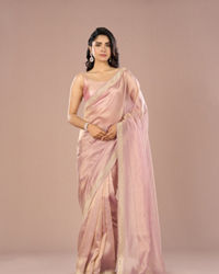Mohey Women Organza Lilac Beauty Saree