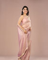 Mohey Women Organza Lilac Beauty Saree