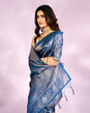 Mohey Women Indigo Blue Elegance Saree