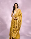 Mohey Women Yellow Weave Saree