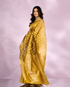 Mohey Women Yellow Art Silk Saree