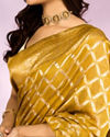 Mohey Women Yellow Art Silk Saree