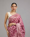 Mohey Women Purple Splendor Vibrant Saree