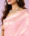 Mohey Women Pink Elegance Saree