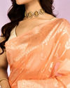 Mohey Women Celestial Orange Charm Saree